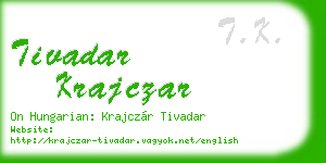 tivadar krajczar business card