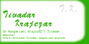 tivadar krajczar business card